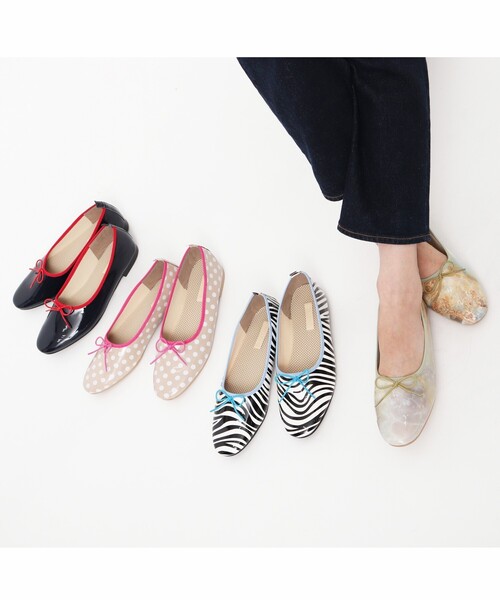 ESPERANZA(エスペランサ)の「◆【KLC BY esp】ポーチ付レインバレエ(レイン対応シューズ)(パンプス・レディース・ブラック/オレンジ系その他5/ベージュ系8/ネイビー系5・LL/S/M/L)」の5枚目の写真