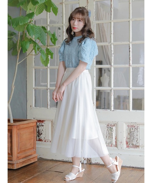 Areeam（アリーム）の「くしゅくしゅトップス（Tシャツ/カットソー・レディース・アイボリー/ミント・FREE）」の18枚目の写真