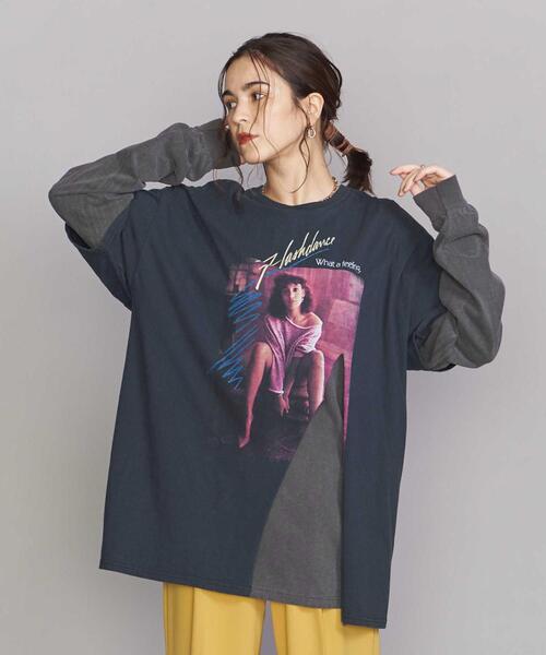 THRIFTY LOOK（スリフティールック）の「＜THRIFTY LOOK＞レイヤードロングスリーブカットソー（Tシャツ/カットソー・レディース・ブラック/ホワイト・FREE）」の2枚目の写真