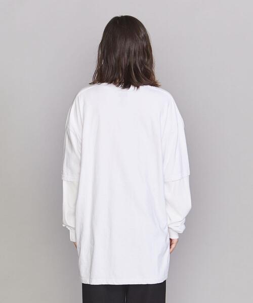 THRIFTY LOOK（スリフティールック）の「＜THRIFTY LOOK＞レイヤードロングスリーブカットソー（Tシャツ/カットソー・レディース・ブラック/ホワイト・FREE）」の5枚目の写真