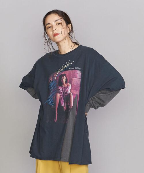 THRIFTY LOOK（スリフティールック）の「＜THRIFTY LOOK＞レイヤードロングスリーブカットソー（Tシャツ/カットソー・レディース・ブラック/ホワイト・FREE）」の8枚目の写真