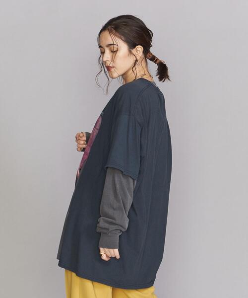 THRIFTY LOOK（スリフティールック）の「＜THRIFTY LOOK＞レイヤードロングスリーブカットソー（Tシャツ/カットソー・レディース・ブラック/ホワイト・FREE）」の9枚目の写真