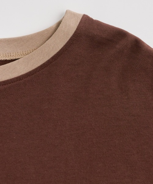 Ambre Neige(アンブルネージュ)の「リンガーパイピングロングスリーブT/【WEB/EC限定商品】(Tシャツ/カットソー・レディース・ダークブラウン/ベージュ/アイボリー/クリーム・FREE)」の16枚目の写真