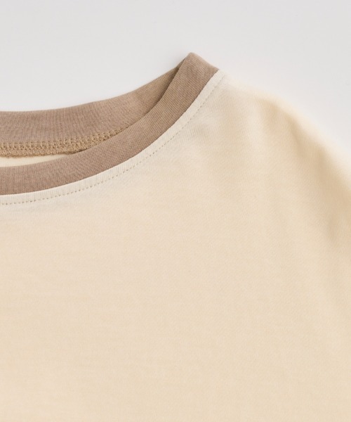 Ambre Neige(アンブルネージュ)の「リンガーパイピングロングスリーブT/【WEB/EC限定商品】(Tシャツ/カットソー・レディース・ダークブラウン/ベージュ/アイボリー/クリーム・FREE)」の15枚目の写真