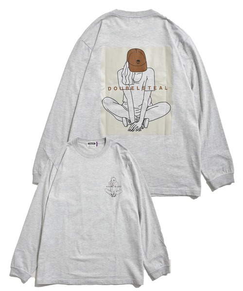 DOUBLE STEAL(ダブルスティール)の「Crouch Girl Tシャツ(Tシャツ/カットソー・メンズ・ホワイト/アッシュグレー/ベージュ/グレー・MEDIUM/LARGE/X-LARGE)」の2枚目の写真