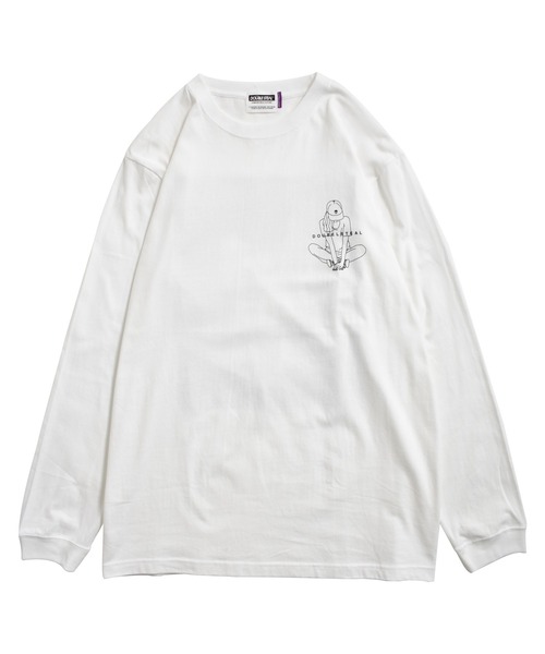 DOUBLE STEAL(ダブルスティール)の「Crouch Girl Tシャツ(Tシャツ/カットソー・メンズ・ホワイト/アッシュグレー/ベージュ/グレー・MEDIUM/LARGE/X-LARGE)」の21枚目の写真