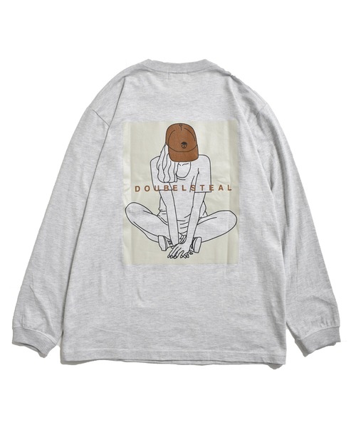 DOUBLE STEAL(ダブルスティール)の「Crouch Girl Tシャツ(Tシャツ/カットソー・メンズ・ホワイト/アッシュグレー/ベージュ/グレー・MEDIUM/LARGE/X-LARGE)」の17枚目の写真