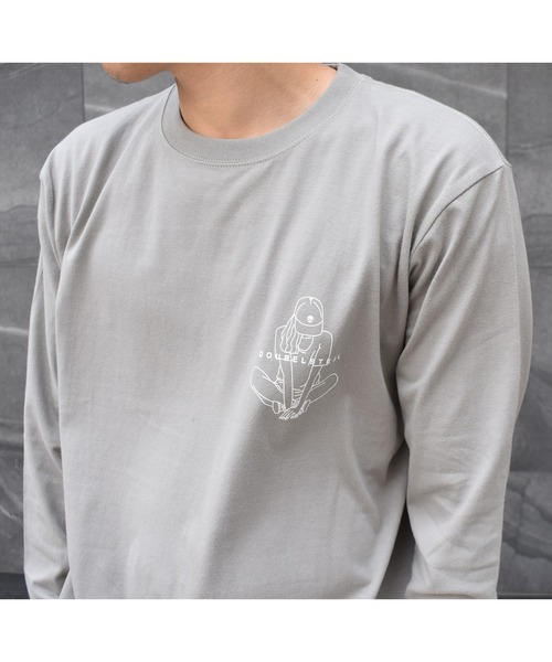 DOUBLE STEAL(ダブルスティール)の「Crouch Girl Tシャツ(Tシャツ/カットソー・メンズ・ホワイト/アッシュグレー/ベージュ/グレー・MEDIUM/LARGE/X-LARGE)」の10枚目の写真