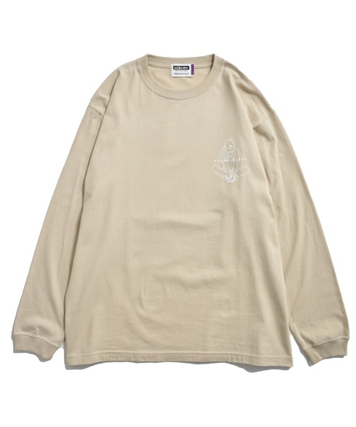 DOUBLE STEAL(ダブルスティール)の「Crouch Girl Tシャツ(Tシャツ/カットソー・メンズ・ホワイト/アッシュグレー/ベージュ/グレー・MEDIUM/LARGE/X-LARGE)」の9枚目の写真