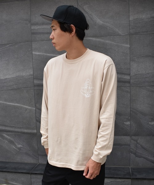 DOUBLE STEAL(ダブルスティール)の「Crouch Girl Tシャツ(Tシャツ/カットソー・メンズ・ホワイト/アッシュグレー/ベージュ/グレー・MEDIUM/LARGE/X-LARGE)」の16枚目の写真