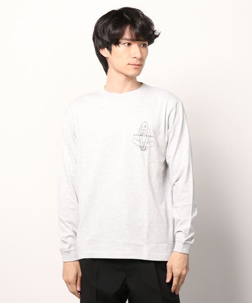 DOUBLE STEAL(ダブルスティール)の「Crouch Girl Tシャツ(Tシャツ/カットソー・メンズ・ホワイト/アッシュグレー/ベージュ/グレー・MEDIUM/LARGE/X-LARGE)」の13枚目の写真