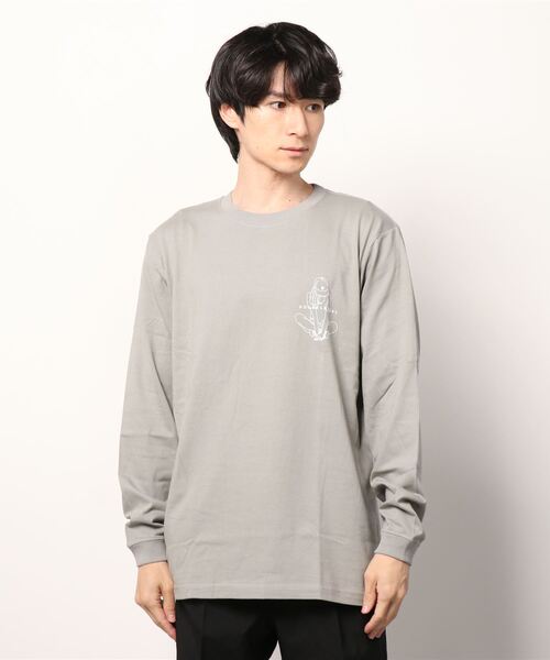DOUBLE STEAL(ダブルスティール)の「Crouch Girl Tシャツ(Tシャツ/カットソー・メンズ・ホワイト/アッシュグレー/ベージュ/グレー・MEDIUM/LARGE/X-LARGE)」の8枚目の写真