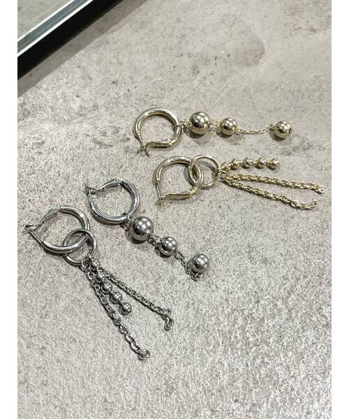 EMODA（エモダ）の「2WAYチェーンピアス（ピアス（両耳用）・レディース・シルバー/ゴールド・FREE）」の10枚目の写真