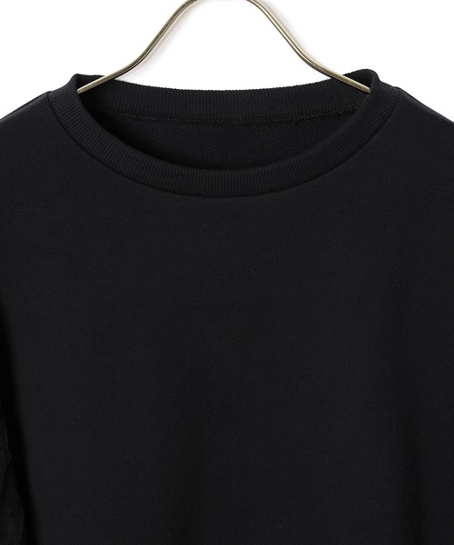MADEMOISELLE ROPE'(マドモアゼル ロペ)の「<春まで使える>チュールコンビスリーブスウェット(Tシャツ/カットソー・レディース・ブラック/オフホワイト/イエロー・38)」の8枚目の写真