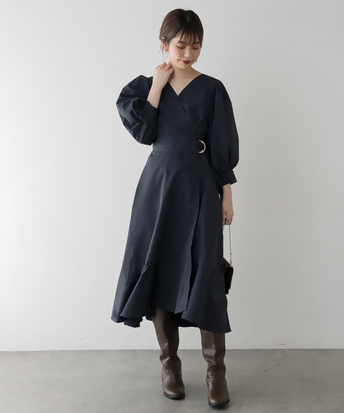 セール Web限定カラー有り アシメマーメイドカシュクールワンピース ワンピース Natural Couture ナチュラルクチュール のファッション通販 Zozotown