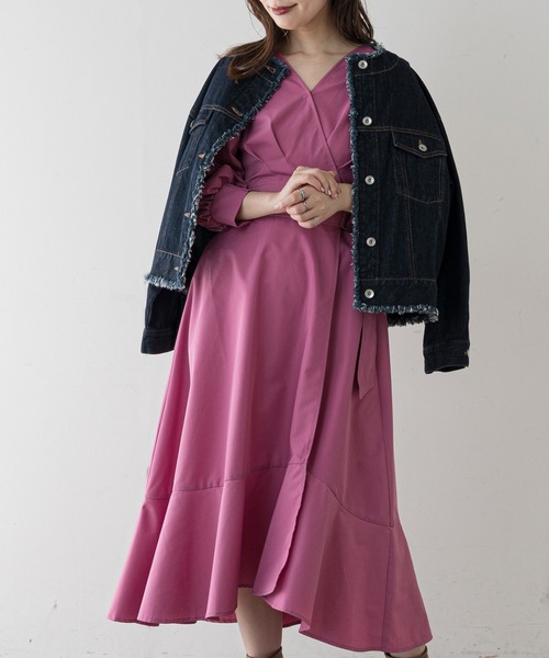 セール Web限定カラー有り アシメマーメイドカシュクールワンピース ワンピース Natural Couture ナチュラルクチュール のファッション通販 Zozotown