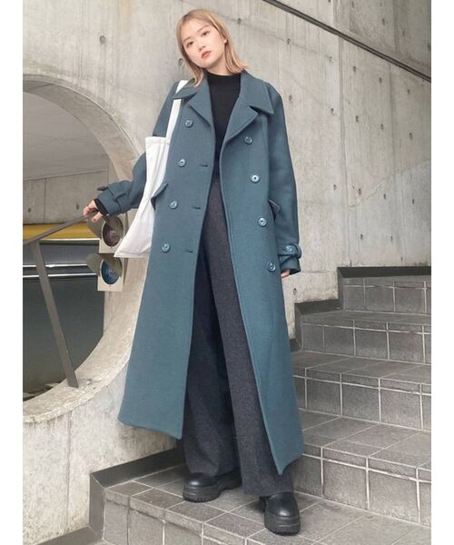 MURUA（ムルーア）の「フロントタックウールライクパンツ（その他パンツ・レディース・アイボリー/グレー/マスタード・1/2）」の17枚目の写真