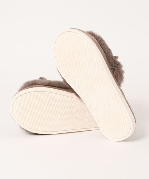 Monocoro toppi（モノコロトッピ）の「猫耳 ファー もこもこ ルームシューズ サンダル（サンダル・レディース・グレー/アイボリー/モカ・フリー）」の5枚目の写真