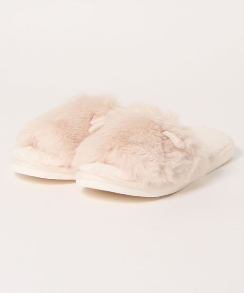 Monocoro toppi（モノコロトッピ）の「猫耳 ファー もこもこ ルームシューズ サンダル（サンダル・レディース・グレー/アイボリー/モカ・フリー）」の16枚目の写真