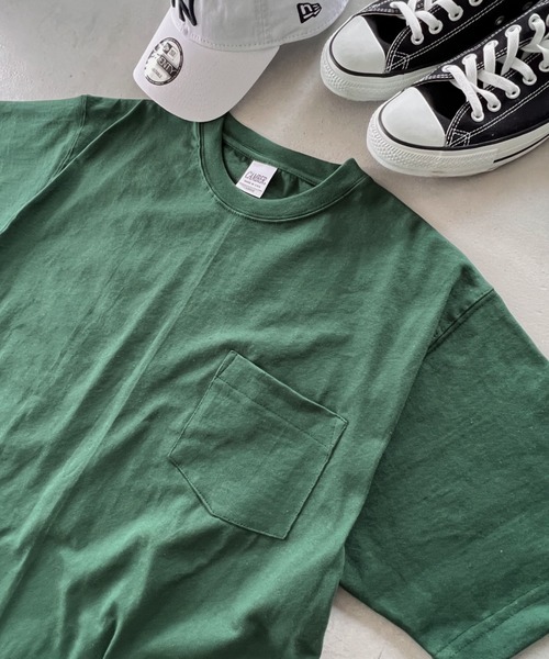 CAMBER(キャンバー)の「Camber(キャンバー)/8Oz マックスウェイト ヘビーウェイト ポケT 無地T USA規格 スーパーオーバー サイズ展開多数 1/2スリーブ 半袖 Tシャツ/Max-Weight POCKET T-SHIRT(Tシャツ/カットソー・メンズ・ホワイト/ブラック/ナチュラル/アッシュグレー/ダークグリーン・M/L/XL/XXL)」の5枚目の写真