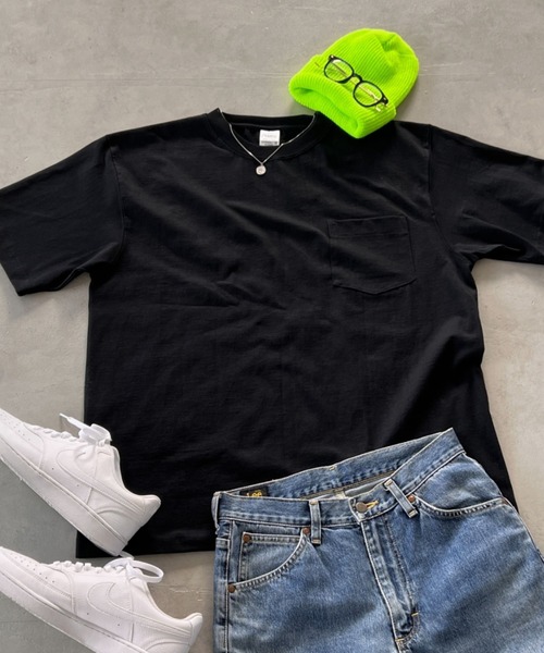 CAMBER(キャンバー)の「Camber(キャンバー)/8Oz マックスウェイト ヘビーウェイト ポケT 無地T USA規格 スーパーオーバー サイズ展開多数 1/2スリーブ 半袖 Tシャツ/Max-Weight POCKET T-SHIRT(Tシャツ/カットソー・メンズ・ホワイト/ブラック/ナチュラル/アッシュグレー/ダークグリーン・M/L/XL/XXL)」の11枚目の写真