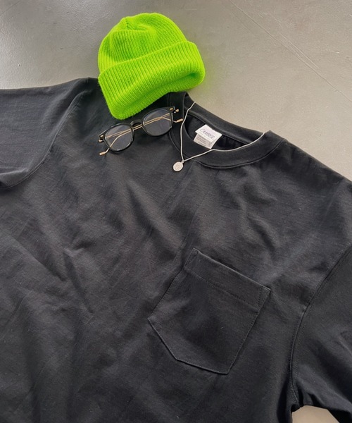 CAMBER(キャンバー)の「Camber(キャンバー)/8Oz マックスウェイト ヘビーウェイト ポケT 無地T USA規格 スーパーオーバー サイズ展開多数 1/2スリーブ 半袖 Tシャツ/Max-Weight POCKET T-SHIRT(Tシャツ/カットソー・メンズ・ホワイト/ブラック/ナチュラル/アッシュグレー/ダークグリーン・M/L/XL/XXL)」の10枚目の写真