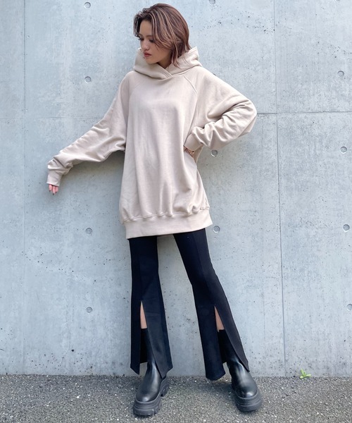 SPIRALGIRL（スパイラルガール）の「スリットフレアカットパンツ（その他パンツ・レディース・ブラック/ブルー/ベージュ・FREE）」の10枚目の写真