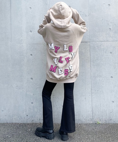 SPIRALGIRL（スパイラルガール）の「スリットフレアカットパンツ（その他パンツ・レディース・ブラック/ブルー/ベージュ・FREE）」の11枚目の写真