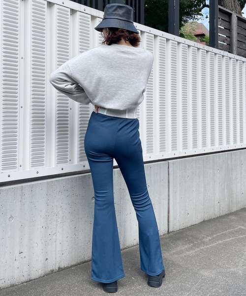 SPIRALGIRL（スパイラルガール）の「スリットフレアカットパンツ（その他パンツ・レディース・ブラック/ブルー/ベージュ・FREE）」の12枚目の写真