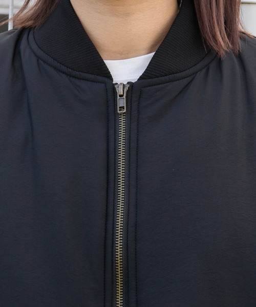 kutir(クティール)の「MA-1ブルゾン(MA-1・レディース・ブラック/カーキ/アイボリー・FREE)」の9枚目の写真