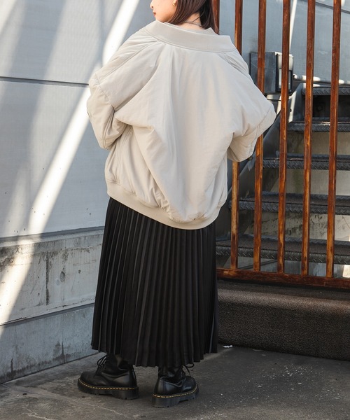 kutir(クティール)の「MA-1ブルゾン(MA-1・レディース・ブラック/カーキ/アイボリー・FREE)」の10枚目の写真