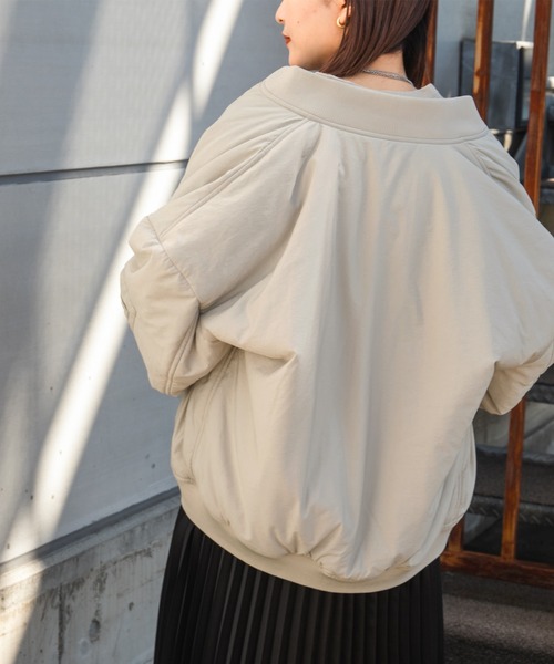 kutir(クティール)の「MA-1ブルゾン(MA-1・レディース・ブラック/カーキ/アイボリー・FREE)」の7枚目の写真