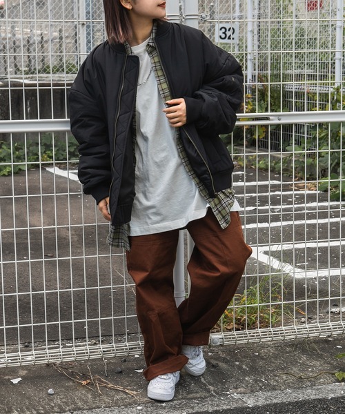 kutir(クティール)の「MA-1ブルゾン(MA-1・レディース・ブラック/カーキ/アイボリー・FREE)」の19枚目の写真