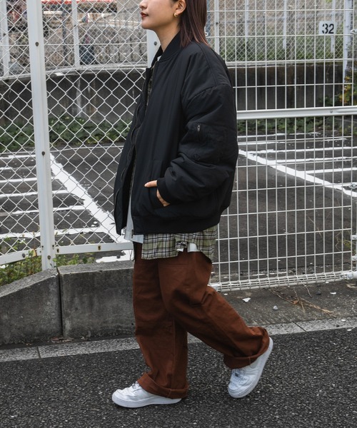 kutir(クティール)の「MA-1ブルゾン(MA-1・レディース・ブラック/カーキ/アイボリー・FREE)」の17枚目の写真