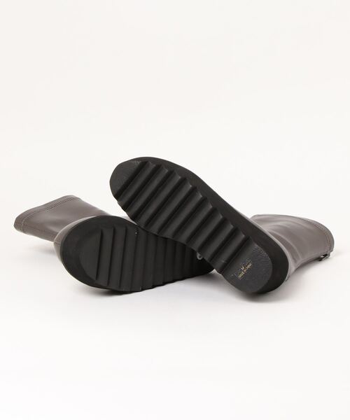 Elvis Luce(エルビスルーチェ)の「ElvisLuce(エルビスルーチェ) シャークソール厚底ストレッチミドル ブーツ(ブーツ・レディース・ブラック/グレー・LL/M/S/L)」の3枚目の写真