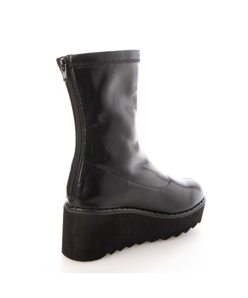 Elvis Luce(エルビスルーチェ)の「ElvisLuce(エルビスルーチェ) シャークソール厚底ストレッチミドル ブーツ(ブーツ・レディース・ブラック/グレー・LL/M/S/L)」の12枚目の写真