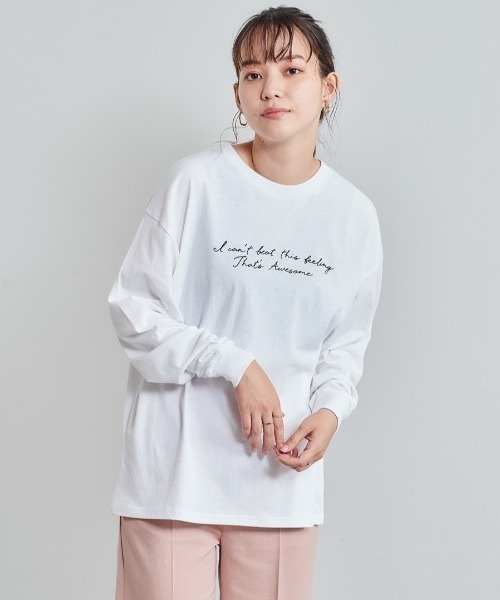 cepo（セポ）の「レタリングロゴプリント ロンＴｅｅ　※アソート（Tシャツ/カットソー・レディース・オフホワイト/ホワイト系2/ホワイト系1・M）」の2枚目の写真