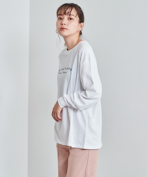 cepo（セポ）の「レタリングロゴプリント ロンＴｅｅ　※アソート（Tシャツ/カットソー・レディース・オフホワイト/ホワイト系2/ホワイト系1・M）」の18枚目の写真