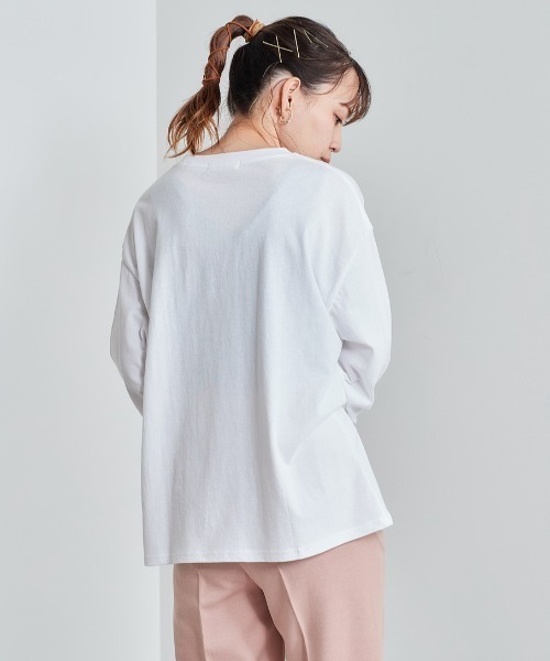 cepo（セポ）の「レタリングロゴプリント ロンＴｅｅ　※アソート（Tシャツ/カットソー・レディース・オフホワイト/ホワイト系2/ホワイト系1・M）」の19枚目の写真