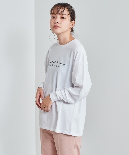 cepo（セポ）の「レタリングロゴプリント ロンＴｅｅ　※アソート（Tシャツ/カットソー・レディース・オフホワイト/ホワイト系2/ホワイト系1・M）」の17枚目の写真