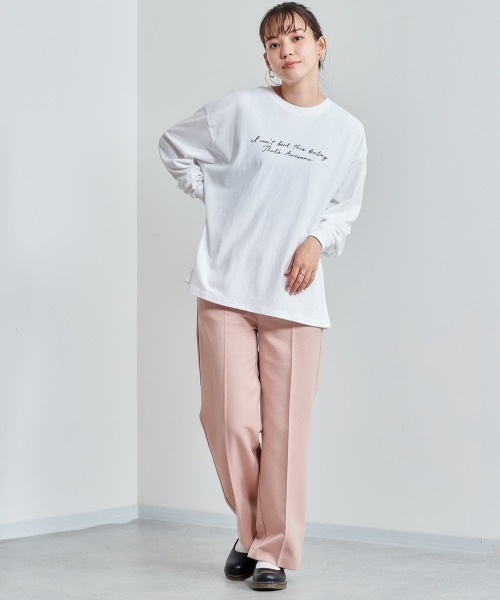 cepo（セポ）の「レタリングロゴプリント ロンＴｅｅ　※アソート（Tシャツ/カットソー・レディース・オフホワイト/ホワイト系2/ホワイト系1・M）」の20枚目の写真