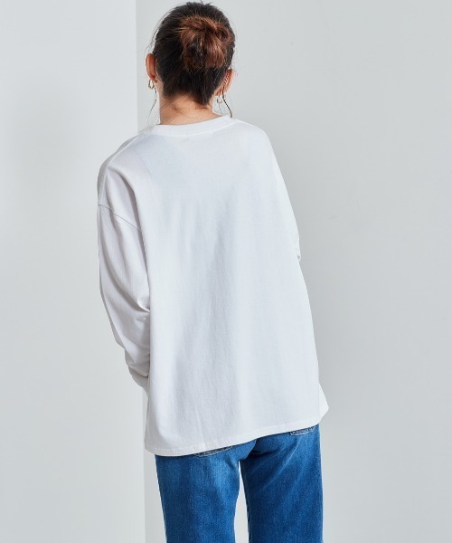 cepo（セポ）の「レタリングロゴプリント ロンＴｅｅ　※アソート（Tシャツ/カットソー・レディース・オフホワイト/ホワイト系2/ホワイト系1・M）」の14枚目の写真