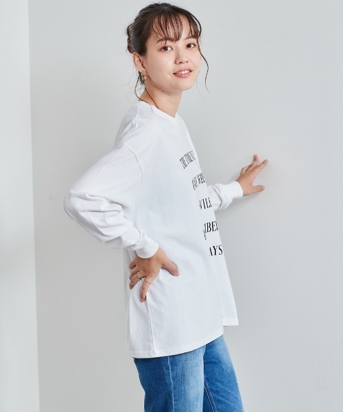 cepo（セポ）の「レタリングロゴプリント ロンＴｅｅ　※アソート（Tシャツ/カットソー・レディース・オフホワイト/ホワイト系2/ホワイト系1・M）」の13枚目の写真