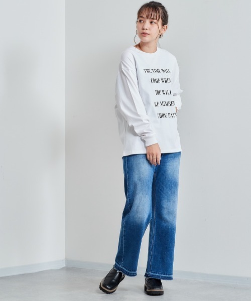 cepo（セポ）の「レタリングロゴプリント ロンＴｅｅ　※アソート（Tシャツ/カットソー・レディース・オフホワイト/ホワイト系2/ホワイト系1・M）」の15枚目の写真