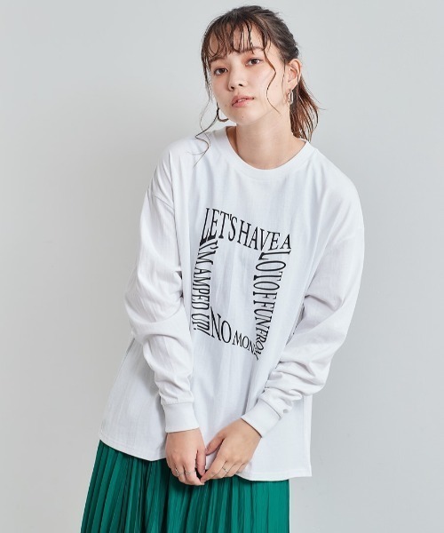 cepo（セポ）の「レタリングロゴプリント ロンＴｅｅ　※アソート（Tシャツ/カットソー・レディース・オフホワイト/ホワイト系2/ホワイト系1・M）」の6枚目の写真