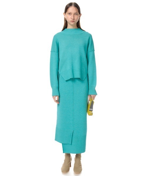 SLY(スライ)の「STEP HEM LONG SK ヘム ロングスカート(スカート・レディース・ブラック/ベージュ/オフホワイト/ターコイズブルー・1/2)」の12枚目の写真