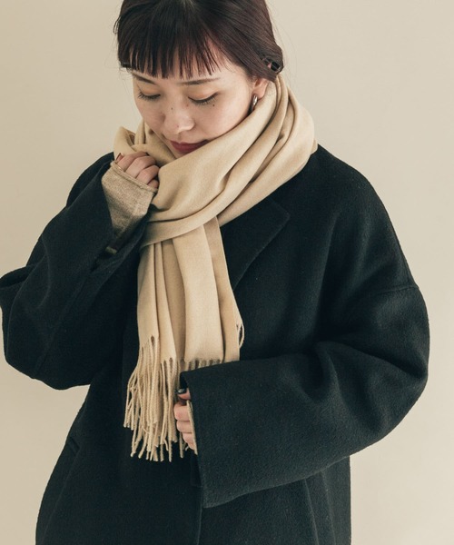 SMELLY(スメリー)の「シンプルマフラー(マフラー・レディース・グレー/ブラック/グリーン/ベージュ/ピンク系その他・-)」の6枚目の写真