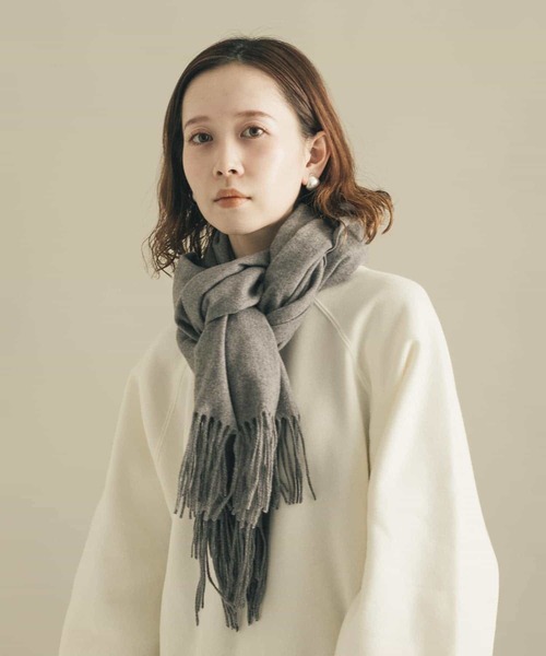 SMELLY(スメリー)の「シンプルマフラー(マフラー・レディース・グレー/ブラック/グリーン/ベージュ/ピンク系その他・-)」の17枚目の写真
