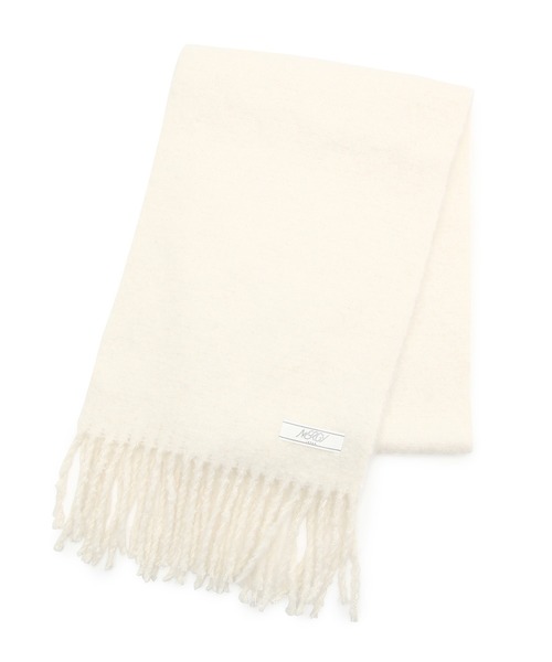 NERGY（ナージー）の「ループヤーン無地マフラー（マフラー・レディース・ネイビー/ホワイト/ベージュ・FREE）」の2枚目の写真