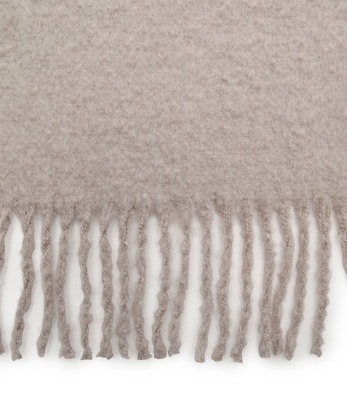 NERGY（ナージー）の「ループヤーン無地マフラー（マフラー・レディース・ネイビー/ホワイト/ベージュ・FREE）」の4枚目の写真